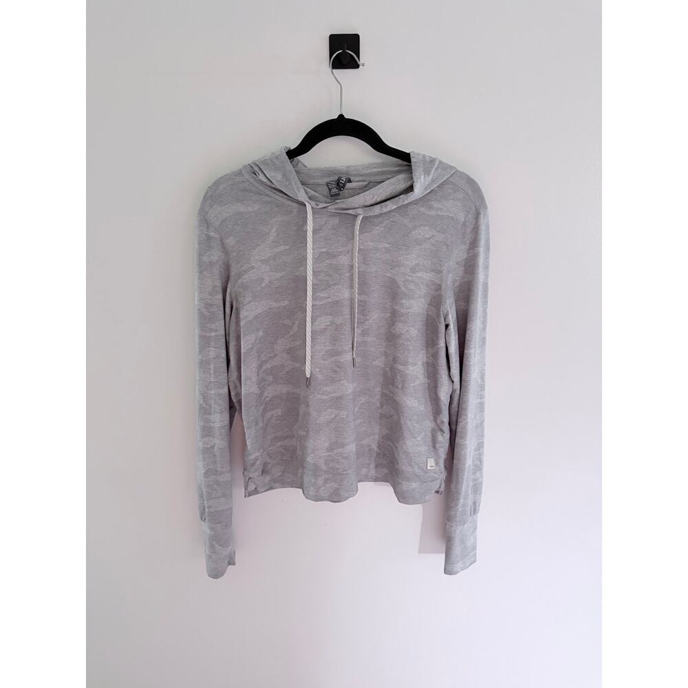 Vuori Women's Heather Gray Camo Halo Essential Hoodie-Size Medium - Picture 3 of 8